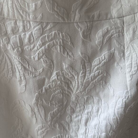 LILLY PULITZER PINEAPPLE PUCKER JACQUARD KIPTON ROMPER WHITE size 16 New - Picture 4 of 11